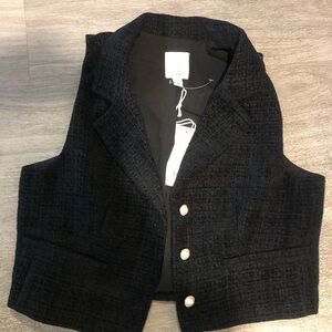 Joie Black Tweed Vest